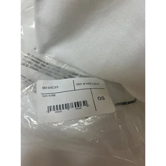 Maryam Nassir Zadeh Sun Purse White Croc Size OS NWT - Picture 6 of 6